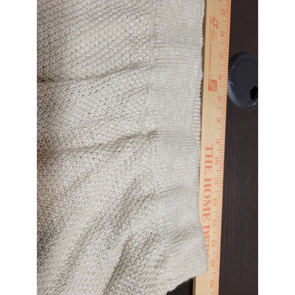 LC Lauren Conrad Ivory Crochet Sweater Shorts - Boho Scalloped Hem - Large - Picture 4 of 7